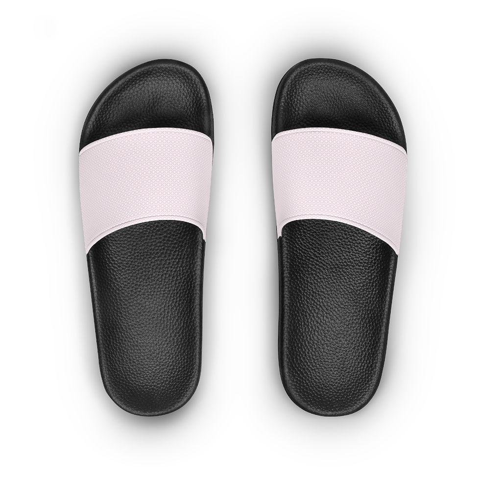 Thumbnail: Women's Slide Sandals Pink Circle Print