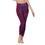 Thumbnail: High Waist Leggings | Side Stitch Closure Dark Multi Roses Print