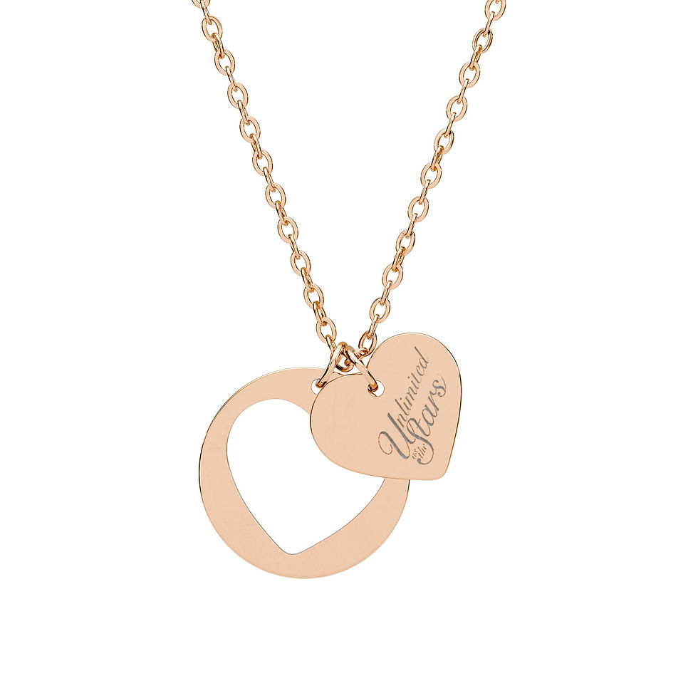 Thumbnail: Heart Cutout Necklace - Love is... Unlimited as the Stars!