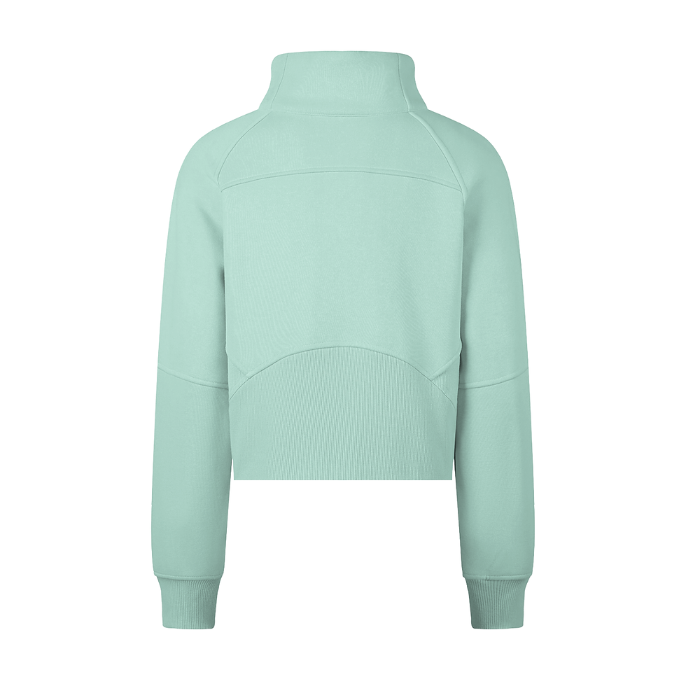 Thumbnail: Cropped Half-Zip Sweatshirt