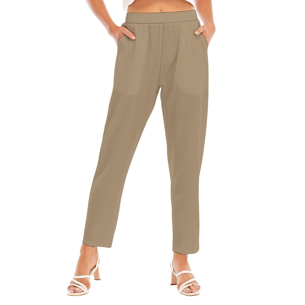 Thumbnail: Loose Straight-leg Pants Star Tan