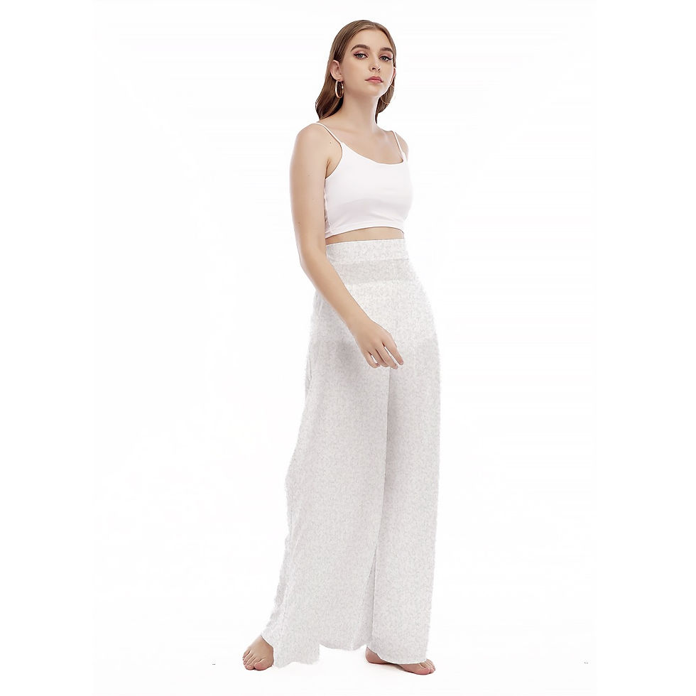 Thumbnail: High Waist Wide Leg Trousers Floral Wide