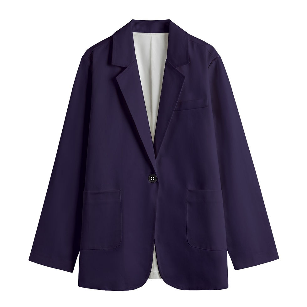 Ladies Leisure Blazer | 245GSM Cotton Petal Purple