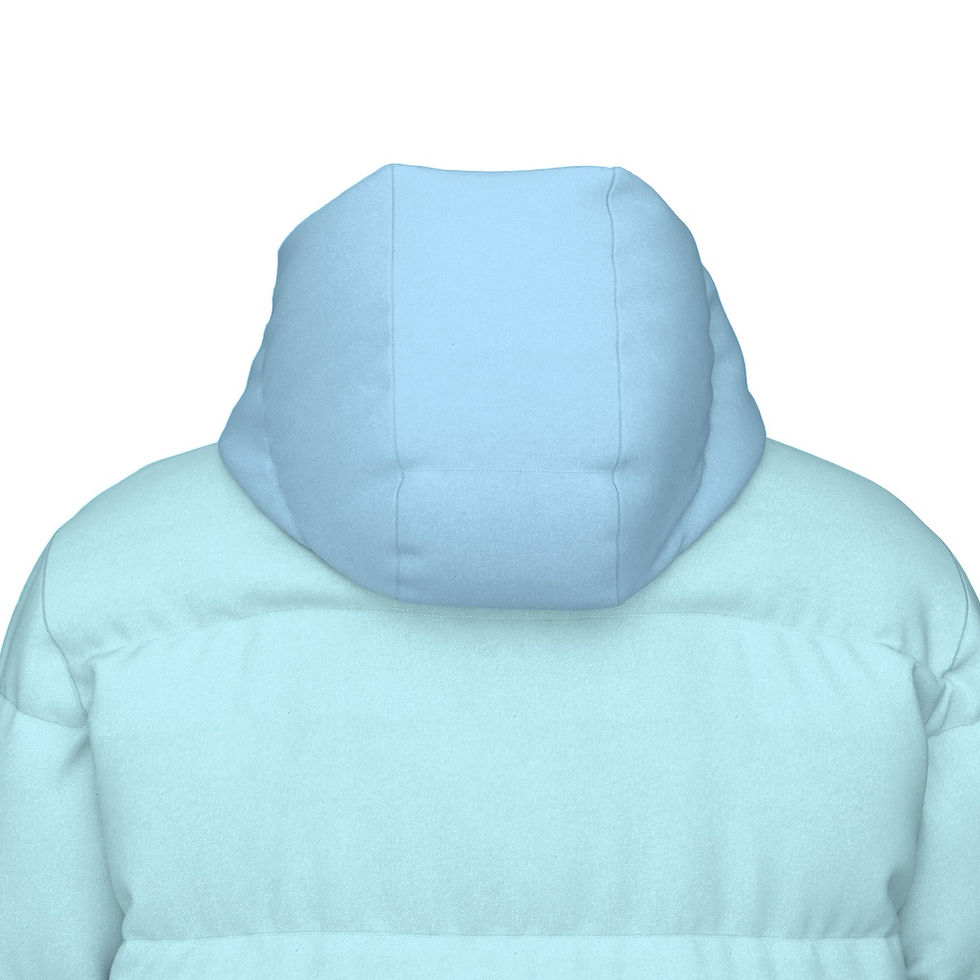 Thumbnail: Unisex Long Down Jacket Sea