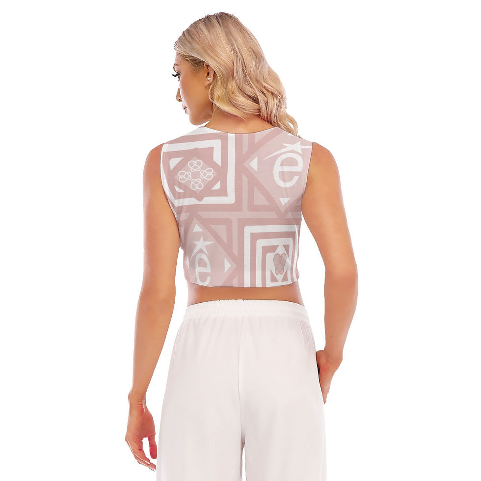 Thumbnail: Sleeveless Cropped Top é Logo Ballet
