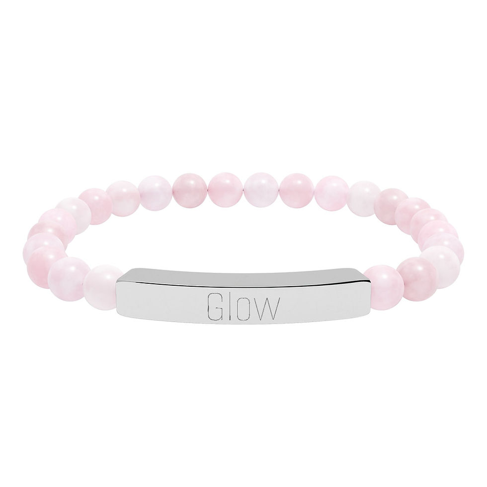 Thumbnail: Natural Stone Bar Bracelet: Glow