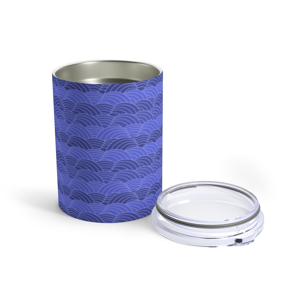 Thumbnail: Violet Scallop Print Tumbler 10oz