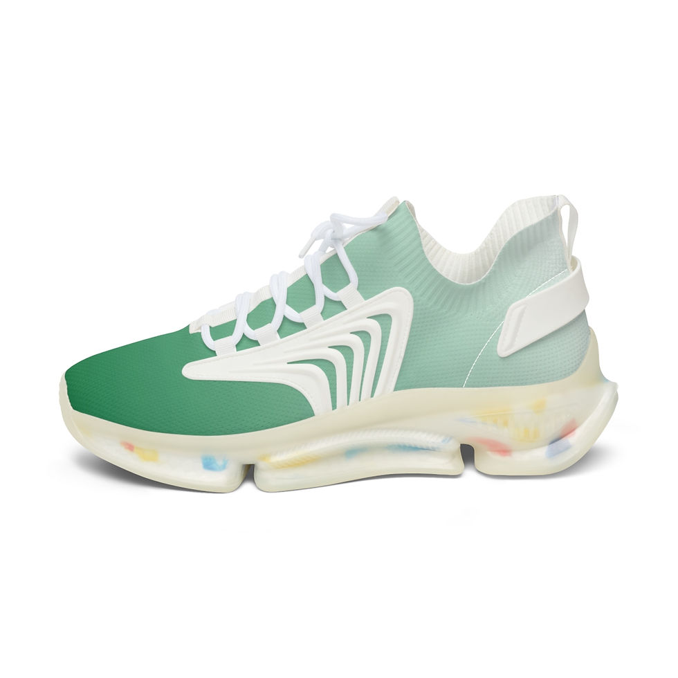 Thumbnail: Women's Mesh Sneakers Glow Gradient Emerald