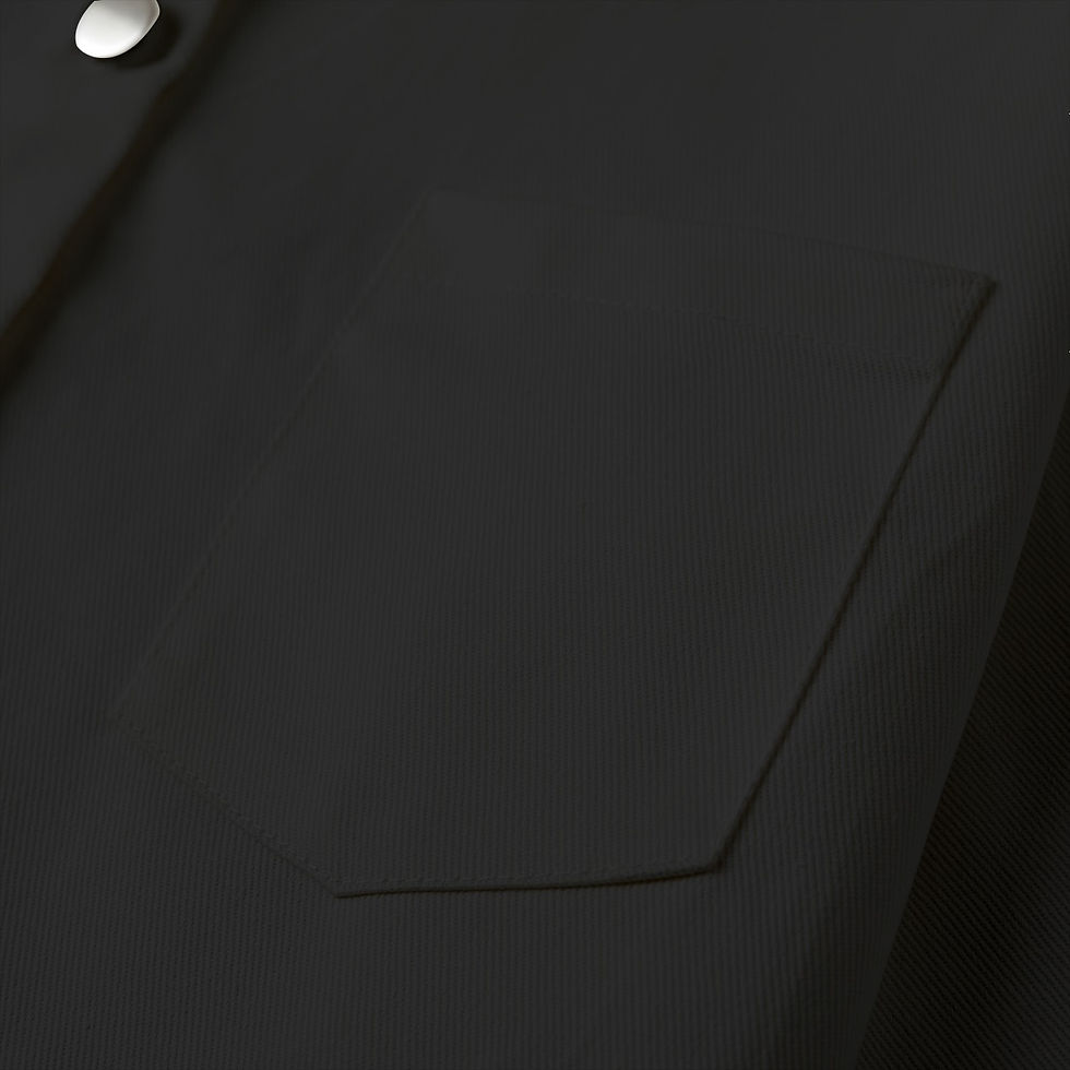 Thumbnail: Ladies Cropped Jacket | 245GSM Cotton Black