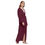 Thumbnail: Ladies Lightweight Versatile Long Coat Dark Berry