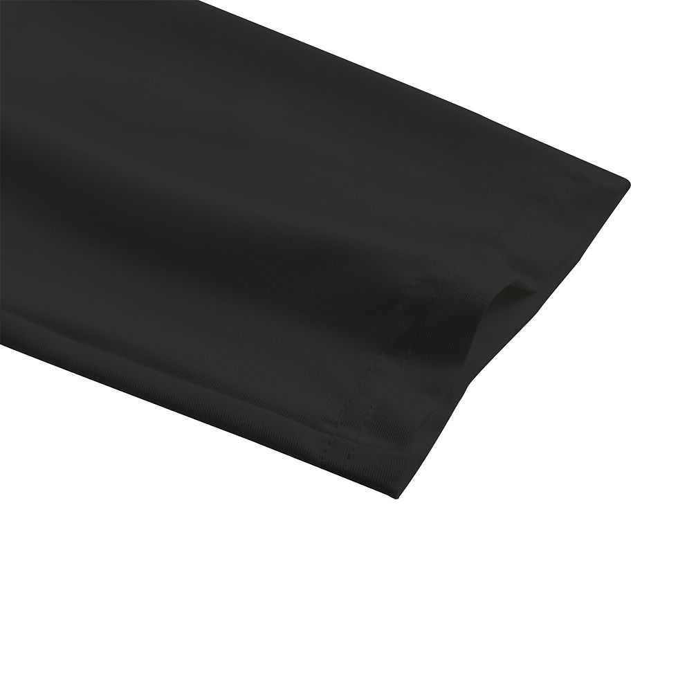 Thumbnail: Long Turtleneck with Diagonal Hem Black