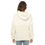 Thumbnail: Ladies Zip Collar Borg Fleece Hoodie Cream