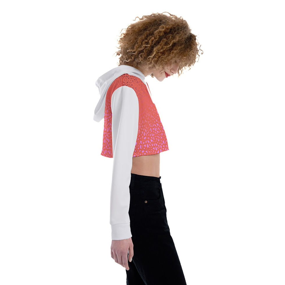 Thumbnail: Crop Top Hoodie Coral