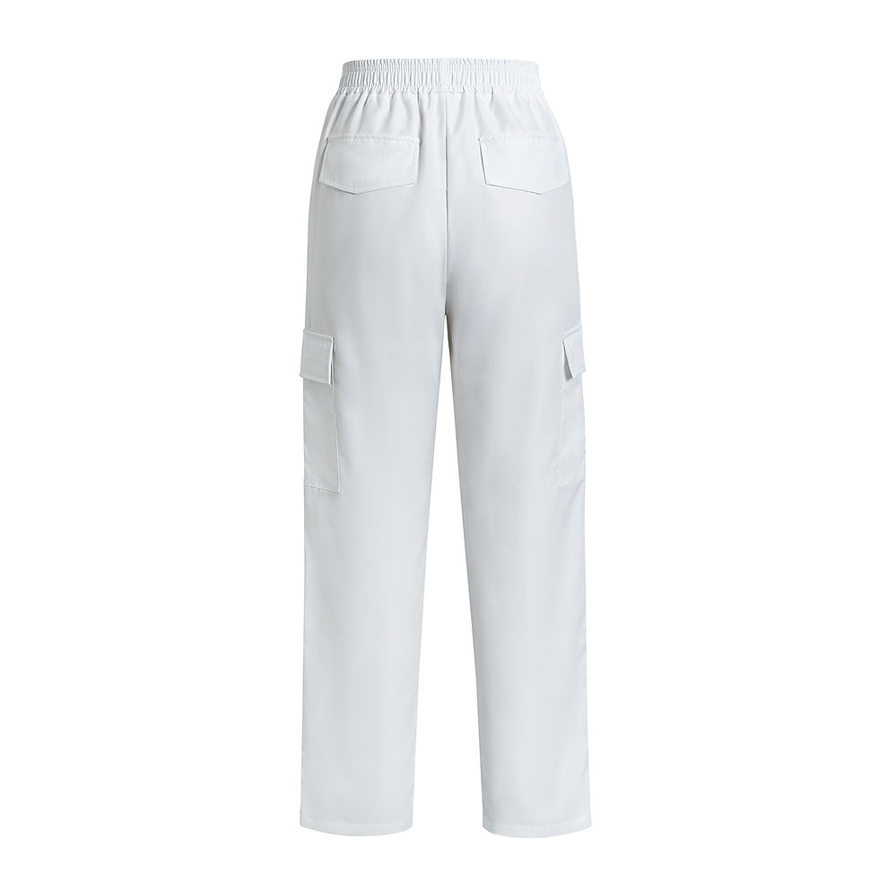 Thumbnail: White Pant with Button Pockets