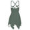 Thumbnail: Slip Dress with Angular Hem Dark Olive