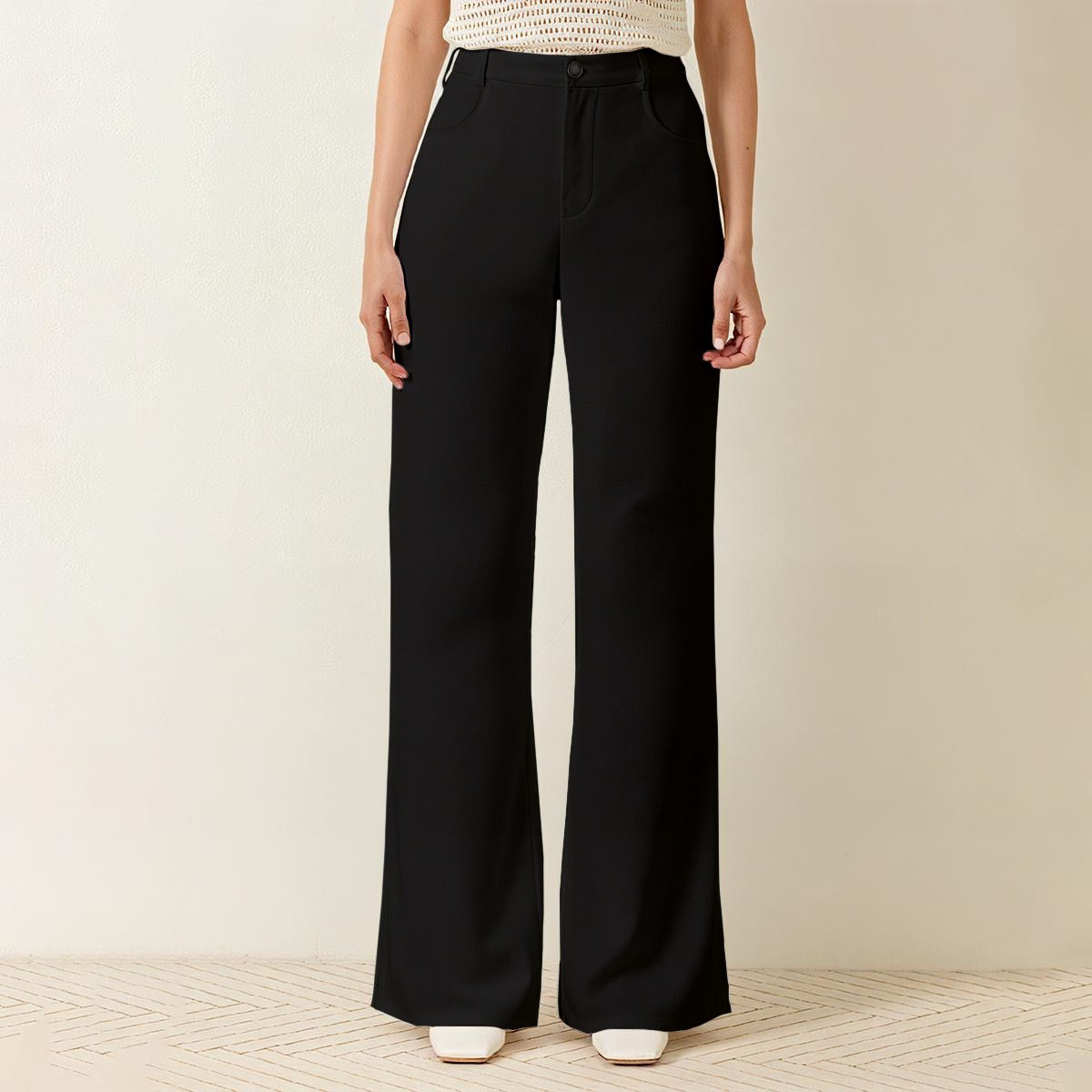 Wide Leg Pants Black