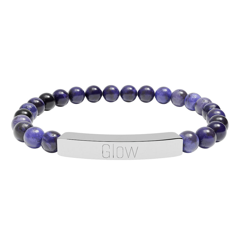 Thumbnail: Natural Stone Bar Bracelet: Glow