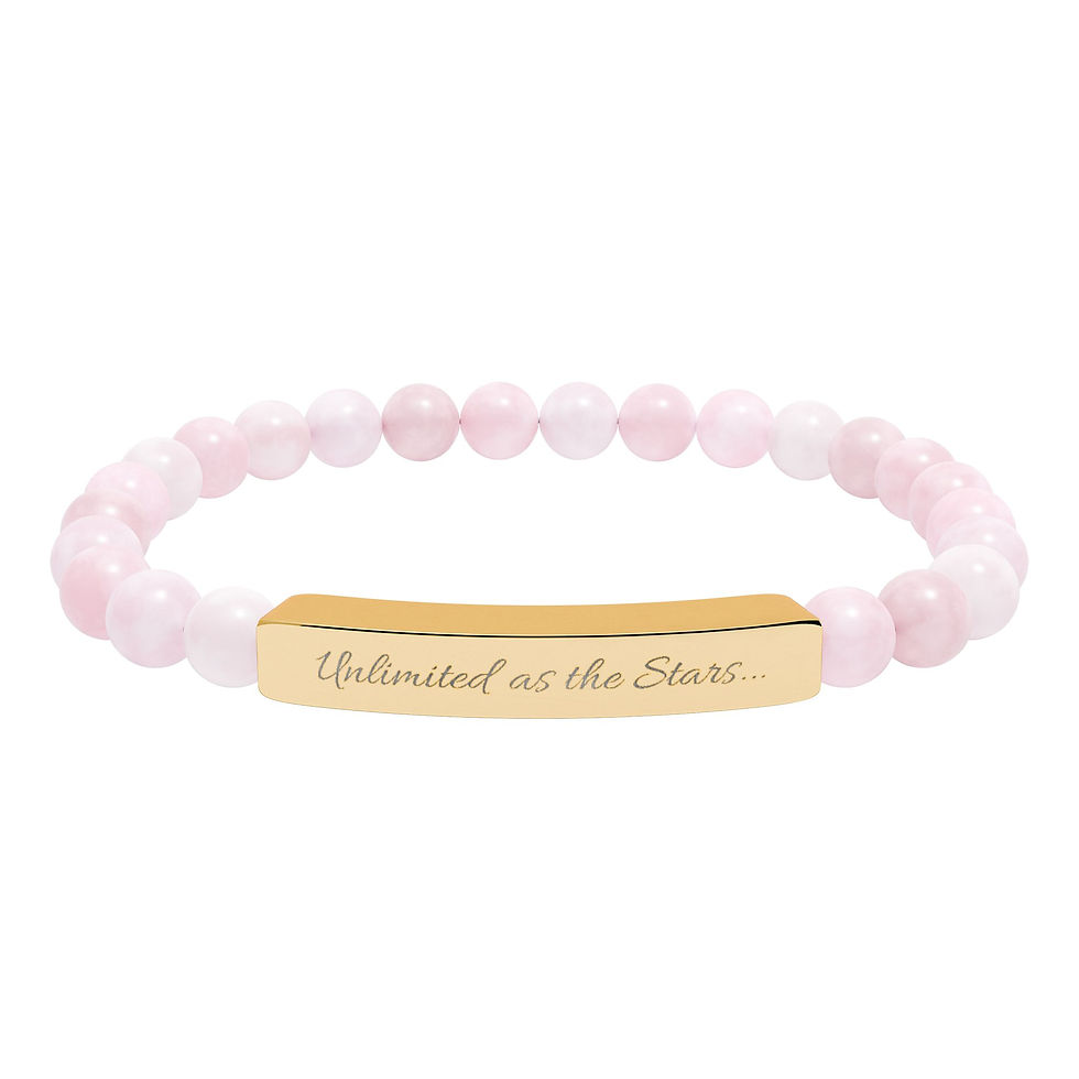Thumbnail: Natural Stone Stretch Bracelet Unlimited as the Stars...