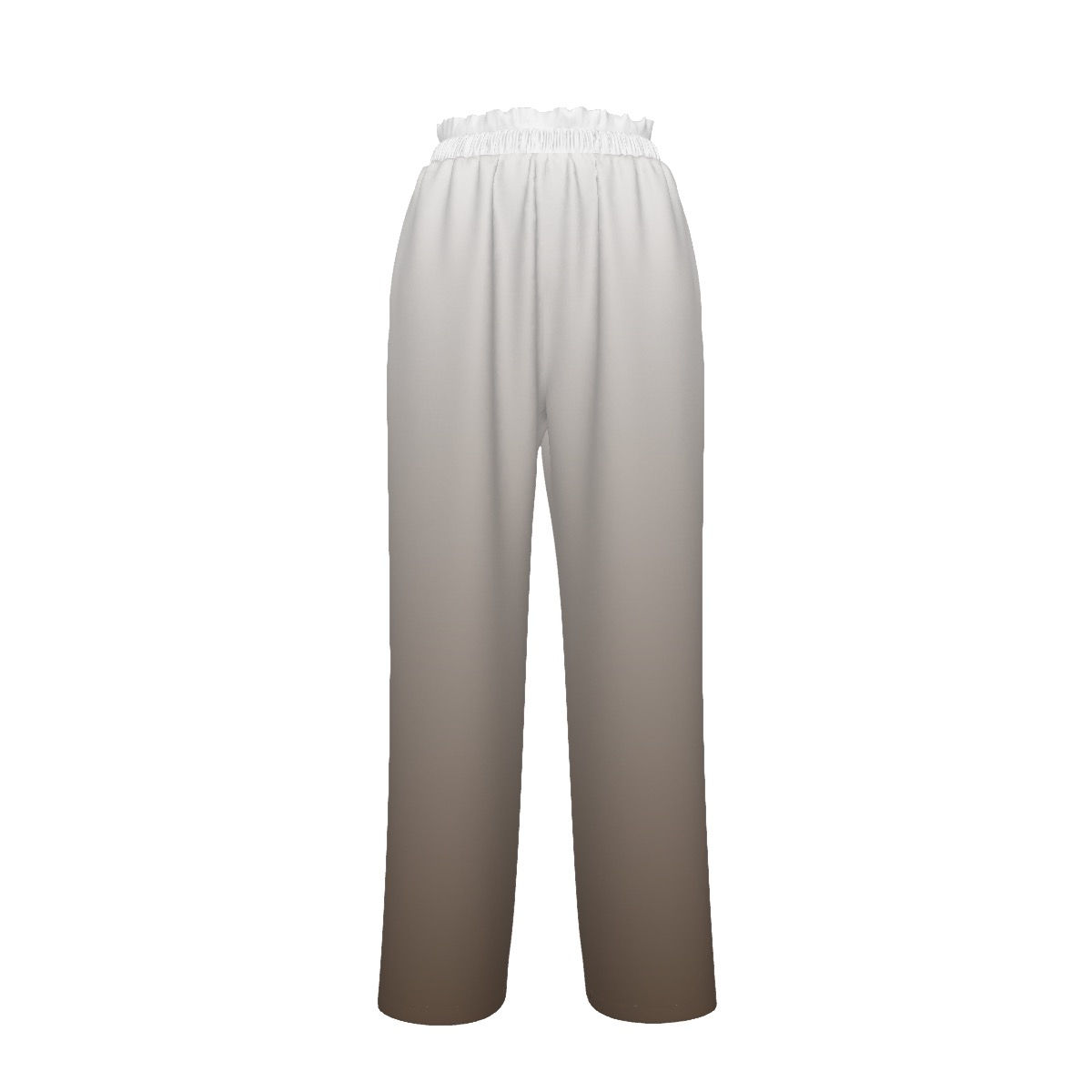 Faux Silk Wide-Leg Pants Glow Gradient Taupe