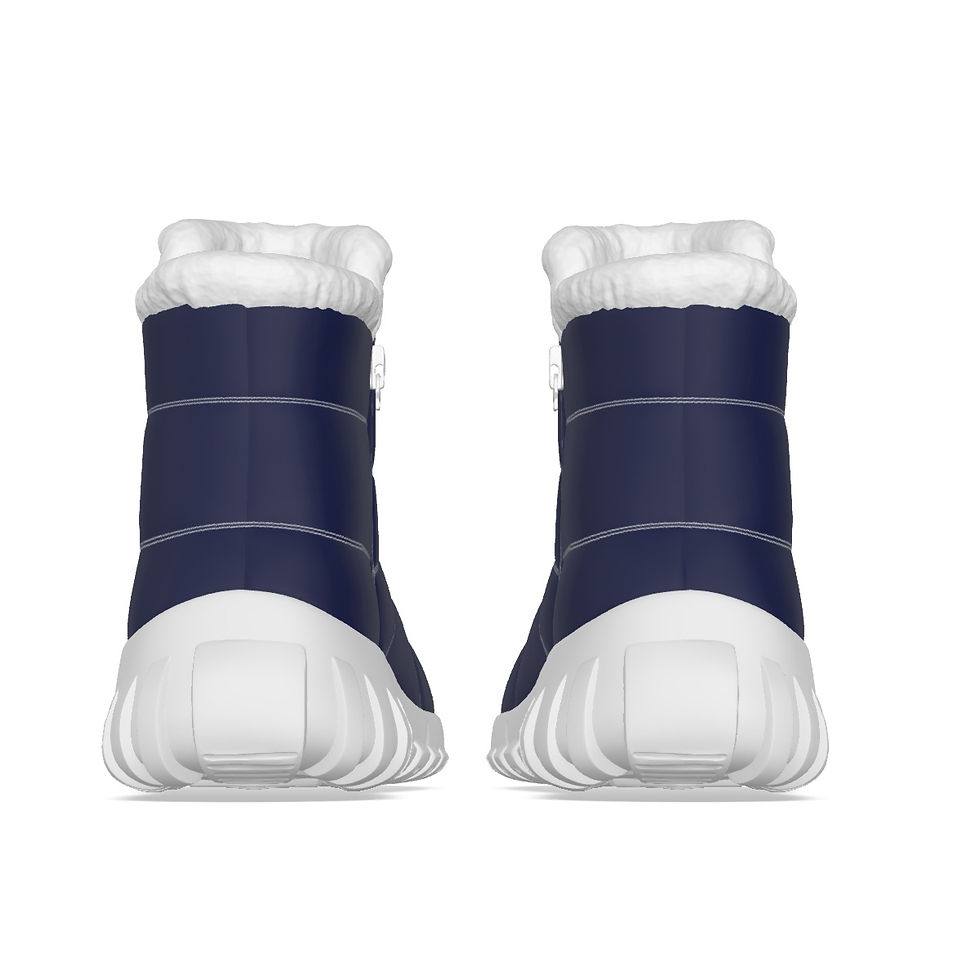 Thumbnail: Women's Zip-up Snow Boots Darkest Blue