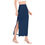 Thumbnail: Side Slit Skirt Navy Blue
