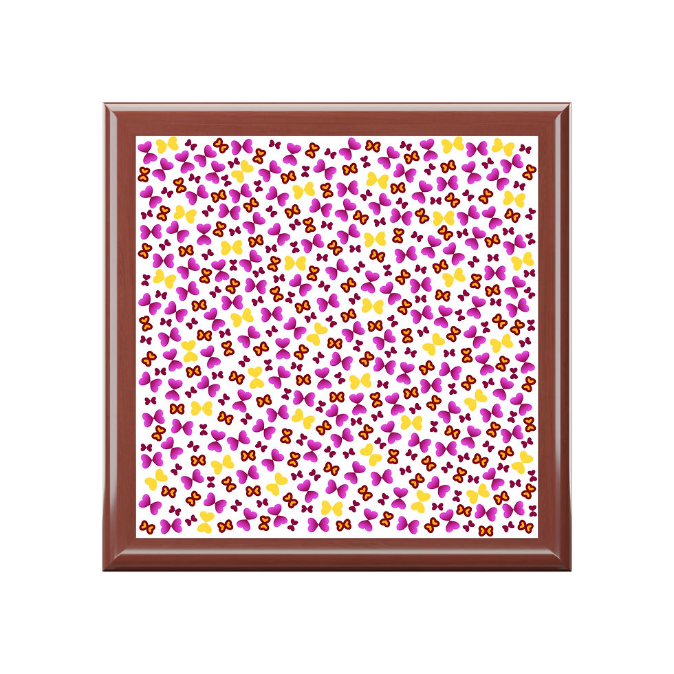 Thumbnail: Jewelry Box Kids Butterfly Print