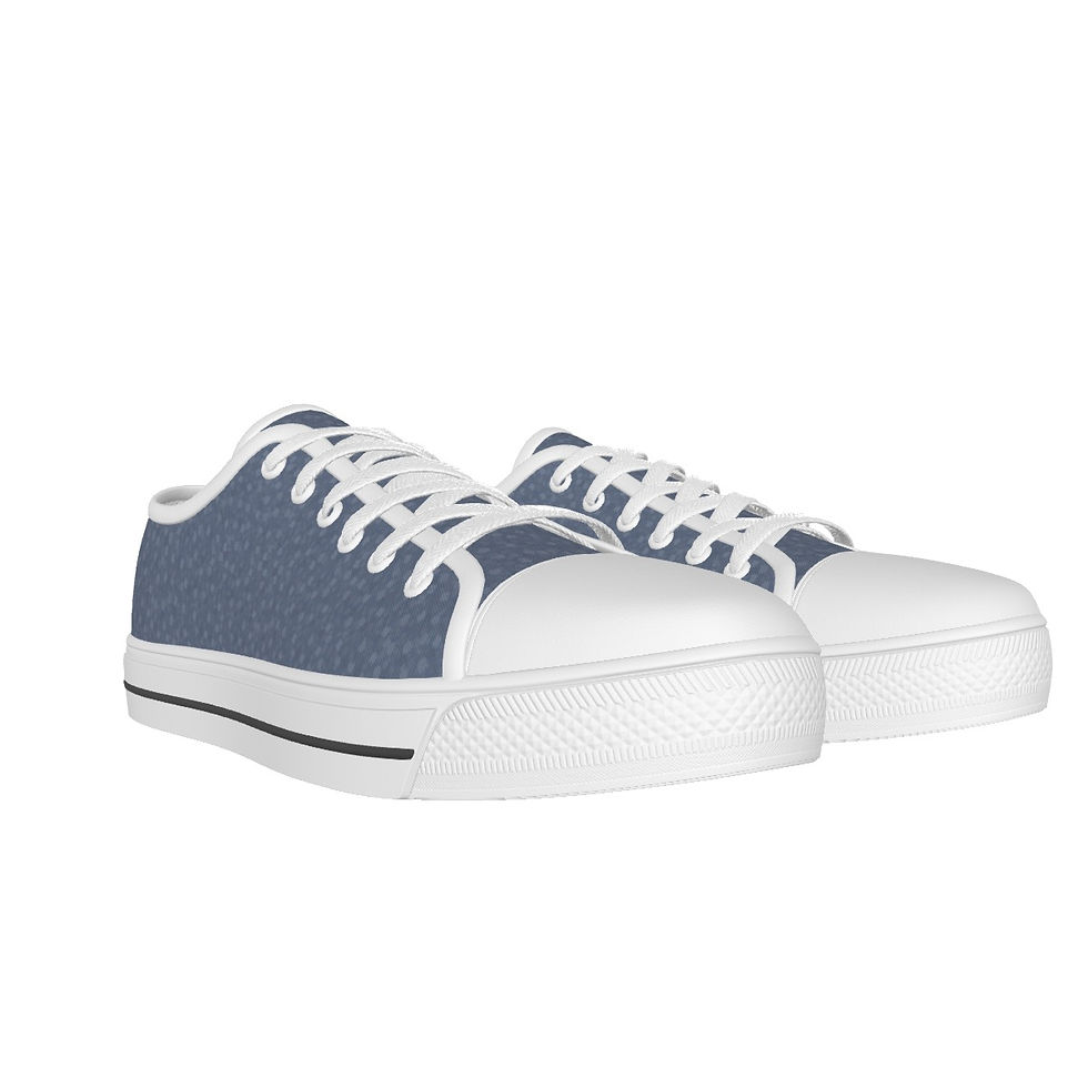 Thumbnail: Women's Canvas Shoes Dusted Blue Floral