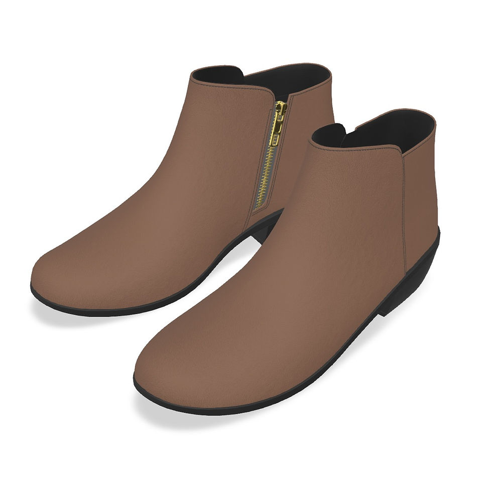 Thumbnail: Women's Fashion Boots Beige Brown