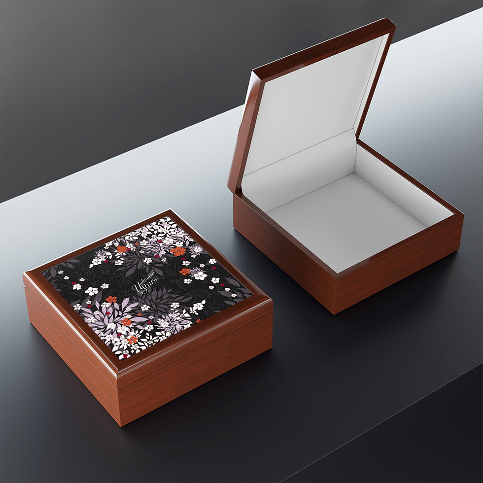 Thumbnail: Jewelry Box Blossom Lavender Black