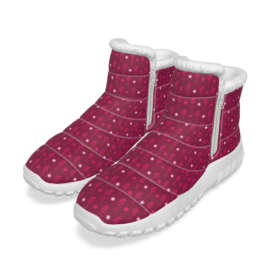 Thumbnail: Women's Zip-up Snow BootsM é Star Drops Magenta Berry