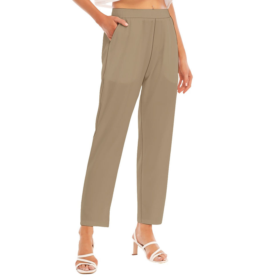 Thumbnail: Loose Straight-leg Pants Star Tan