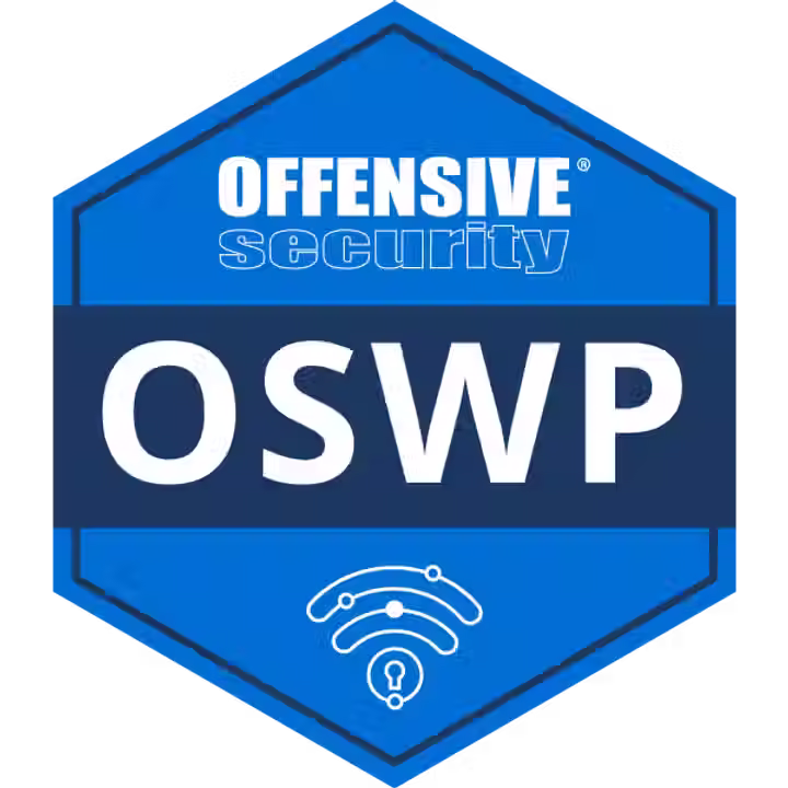 OSWP certification badge — Offensive Security Wireless Professional