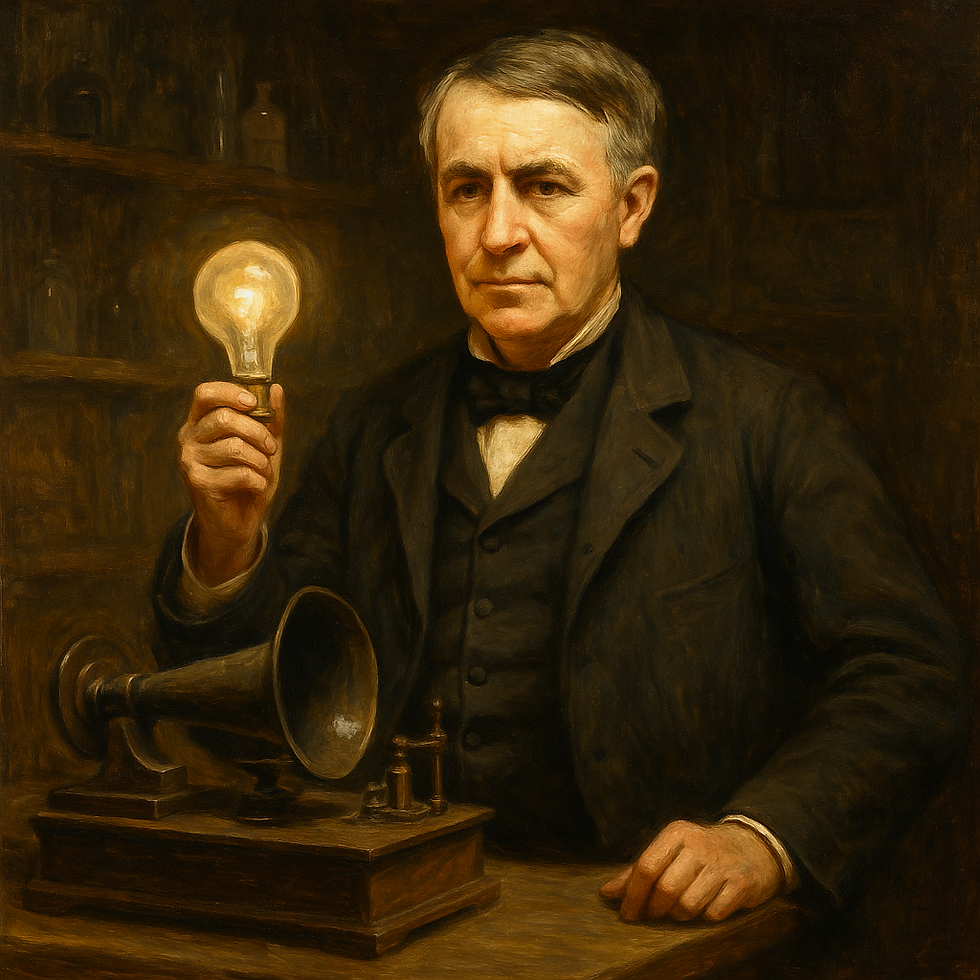 Thomas Edison'ın yapay zeka ile canlandırılmış portresi