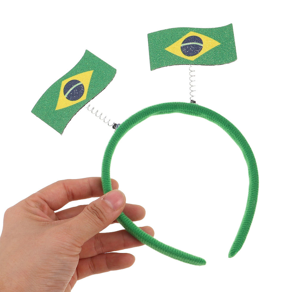Miniatura: Tiara Bandeira do Brasil (Kit com 6) — 🔒 Compra 100% segura