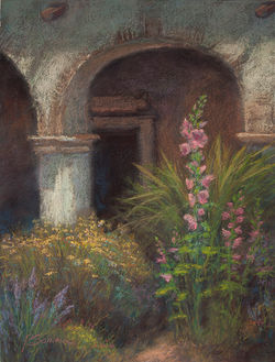 Mission blooms, 9 x 12