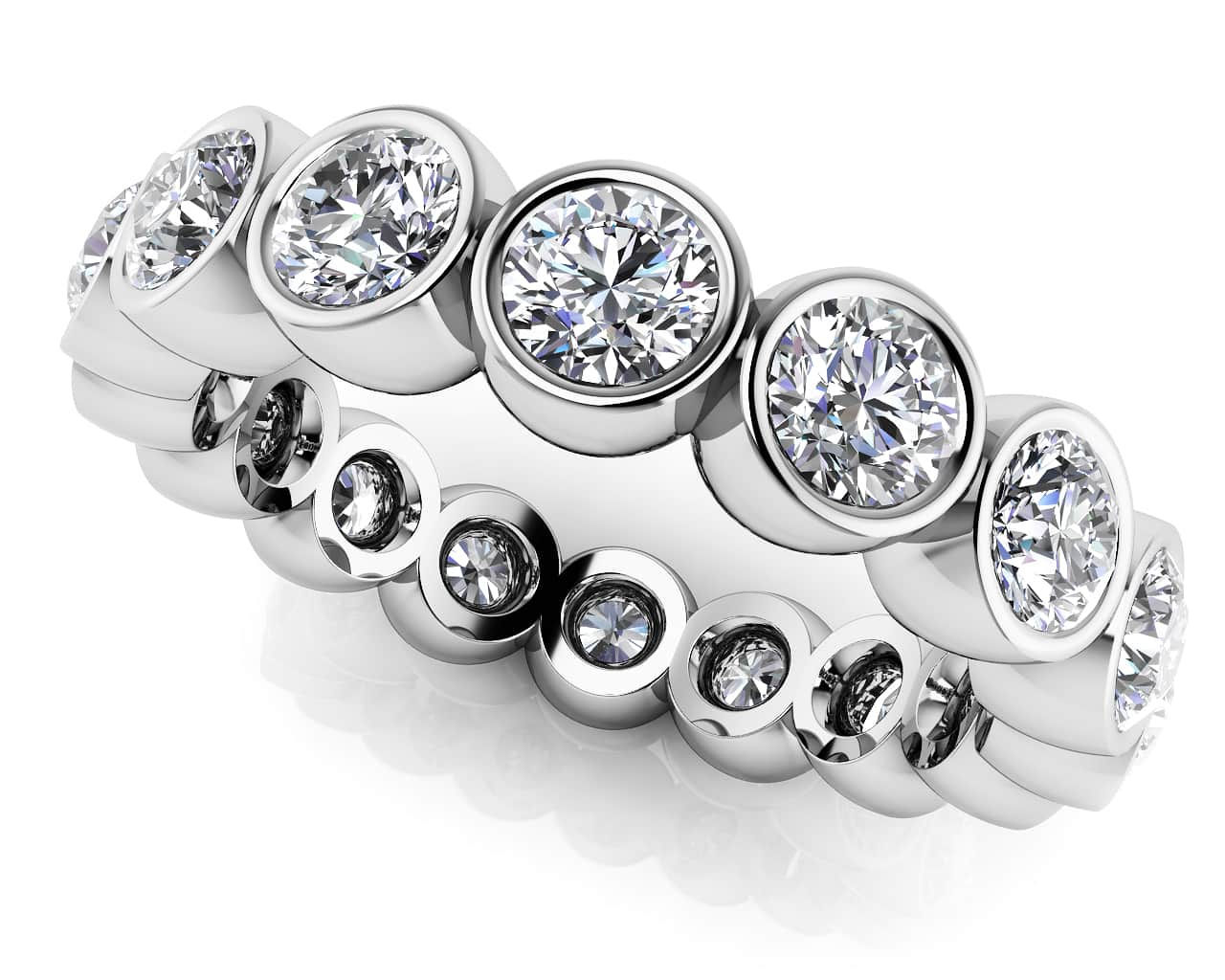 Bezel Set Eternal Brilliance Eternity Band
