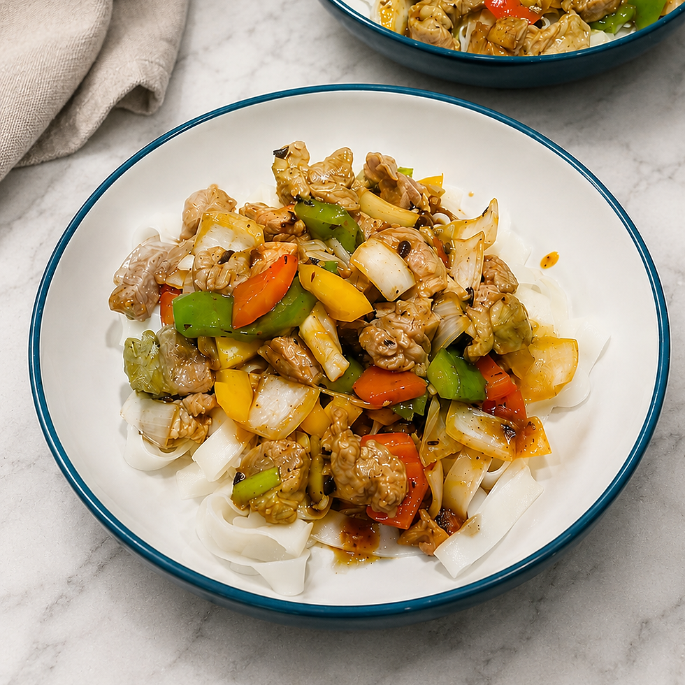 Black Bean Pork Rib Chow Fun