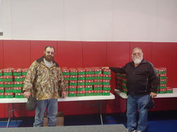 HArry and Pastor Don delivering OCC boxes