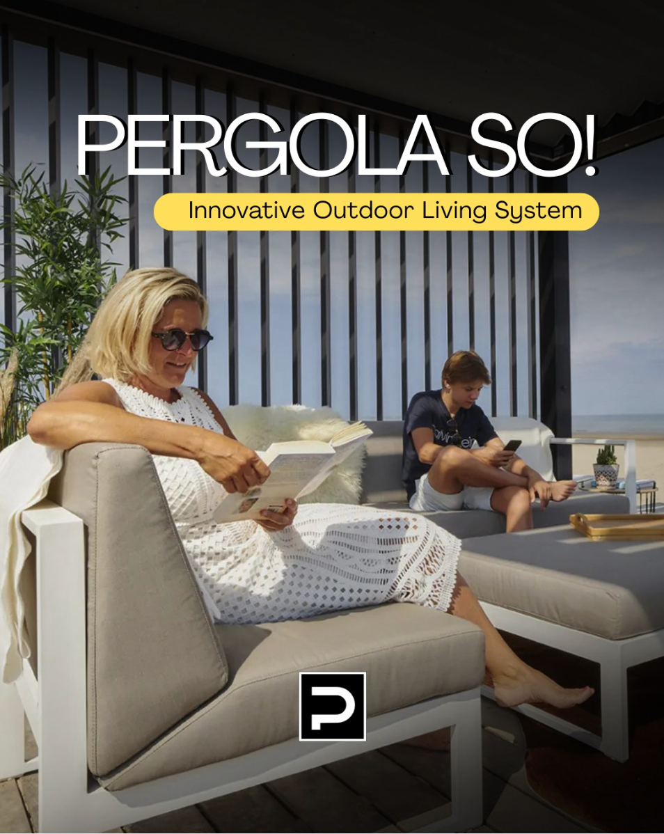 SO! pergola frame and roof style configuration diagram