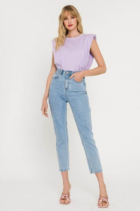 Thumbnail: Padded Shoulder T-Shirt