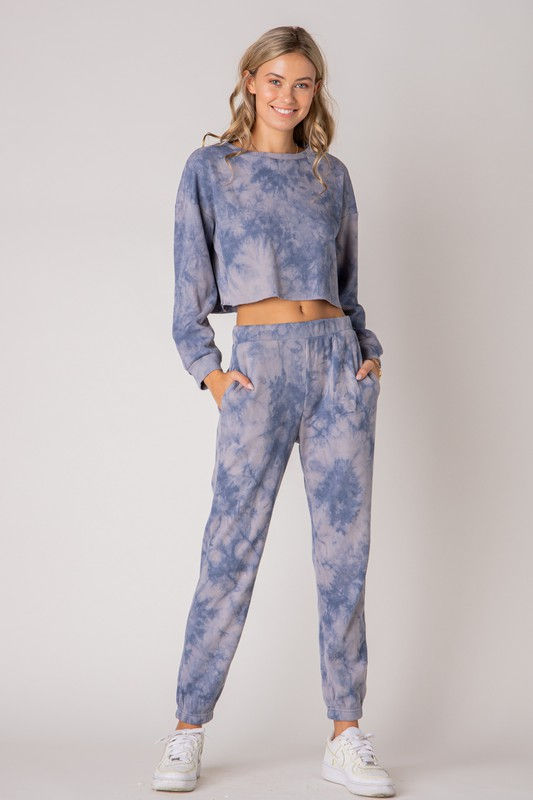 Thumbnail: Kendall Waffle Tie Dye Jogger