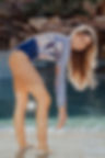 Thumbnail: Floral Long Sleeve Rash Guard One Piece Swimwear