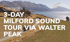 Luxe Tours van in Walter Peak, Queenstown