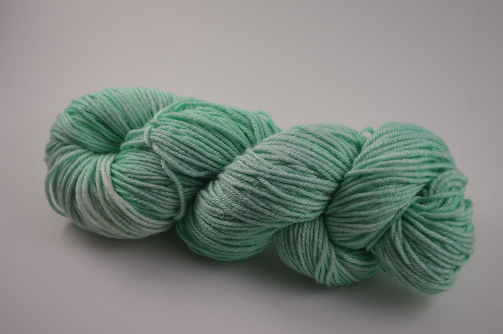 Thumbnail: Mint green BFL Silk DK