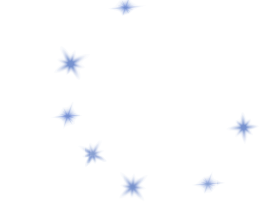 blue starburst in Corona constellation formation