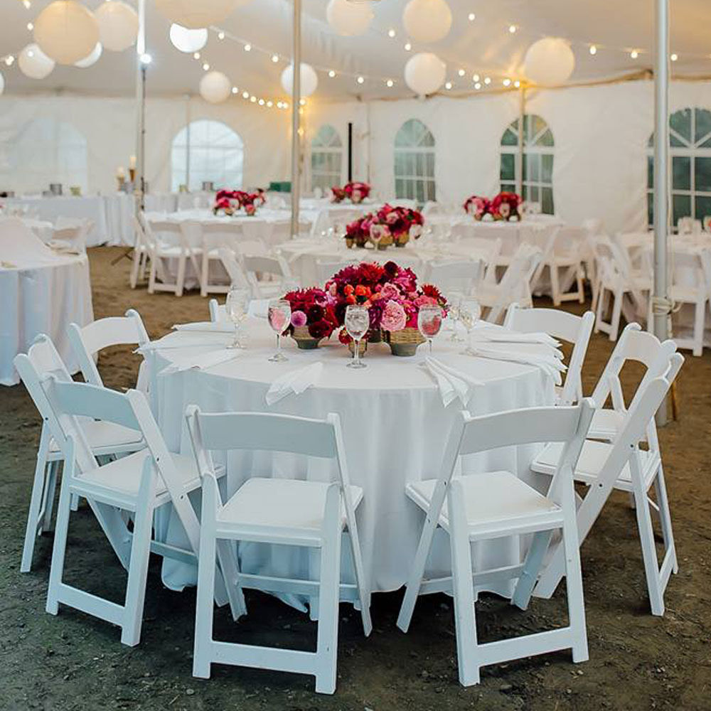 White Folding Chair Resin