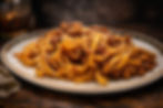 Tagliatelle fatte in casa al ragù bolognese