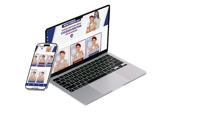 mokup celular e notebook