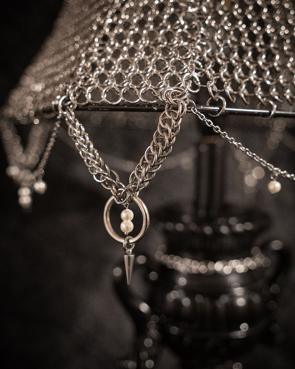 Goddess Chainmail Lamp