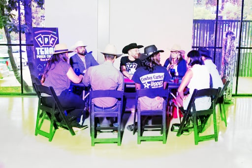 Texas Poker Culture private event dealer setup
